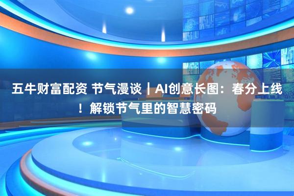 五牛财富配资 节气漫谈｜AI创意长图：春分上线！解锁节气里的智慧密码